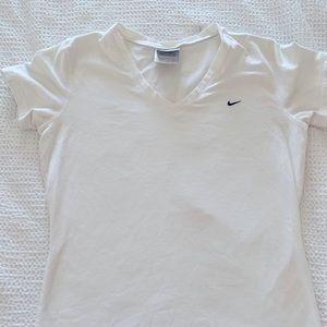 White Nike workout top
